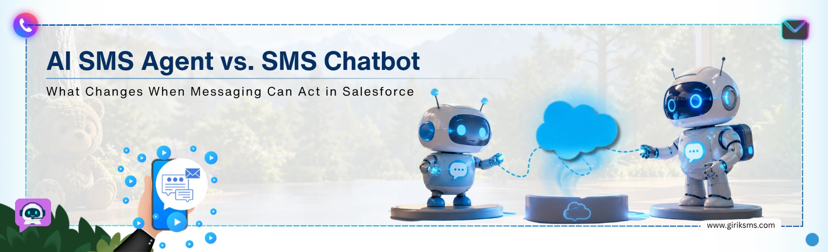 AI SMS Agent vs. SMS Chatbot: What Changes When Messaging Can Act in Salesforce 