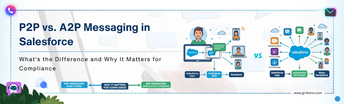 P2P vs. A2P Messaging in Salesforce: What's the Difference and Why It Matters for Compliance